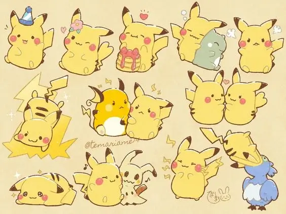 pikachua cute pokemon art