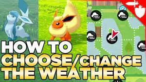 how to change weather in pokemon sword