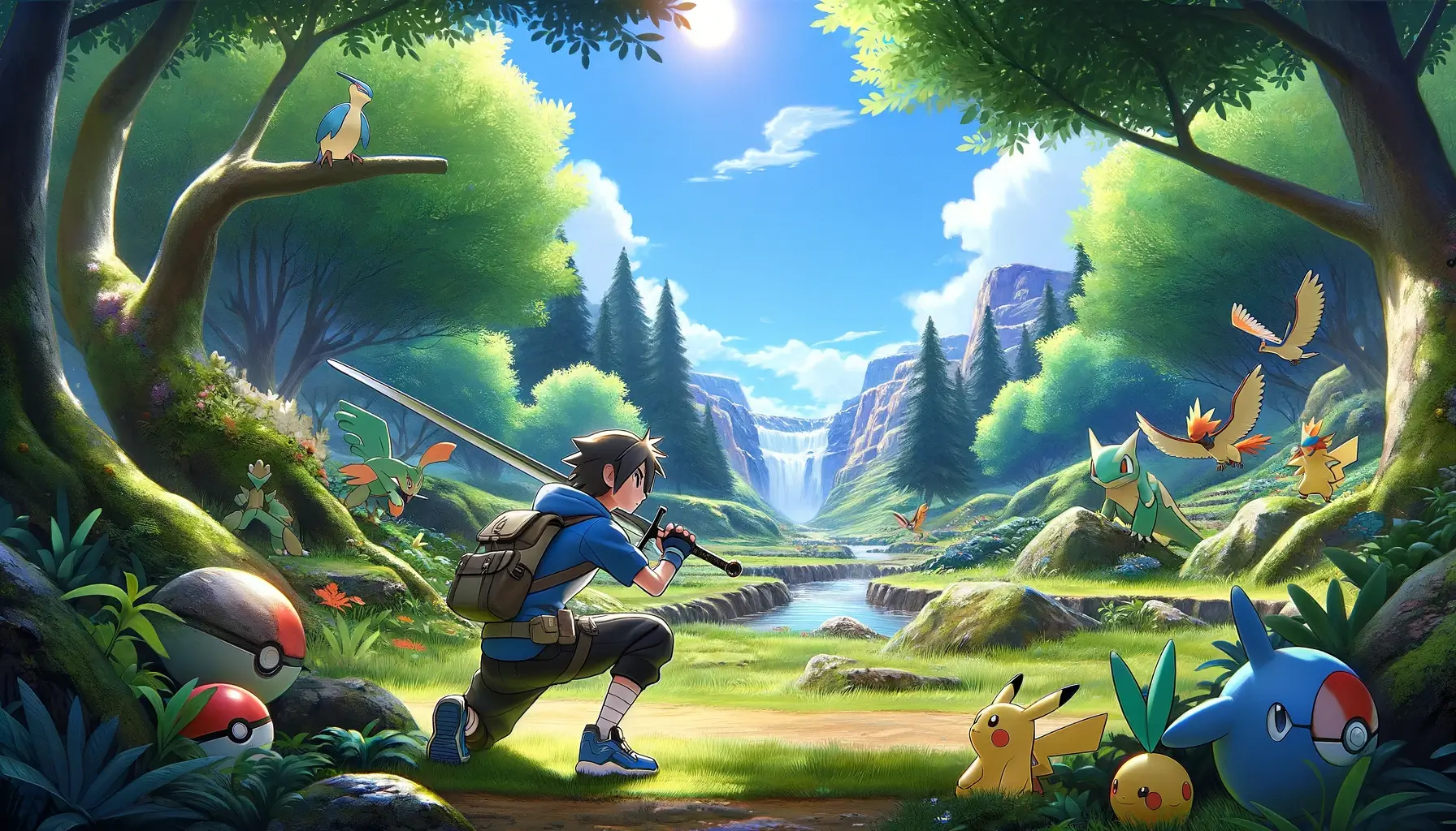 how to crouch in pokemon sword title image